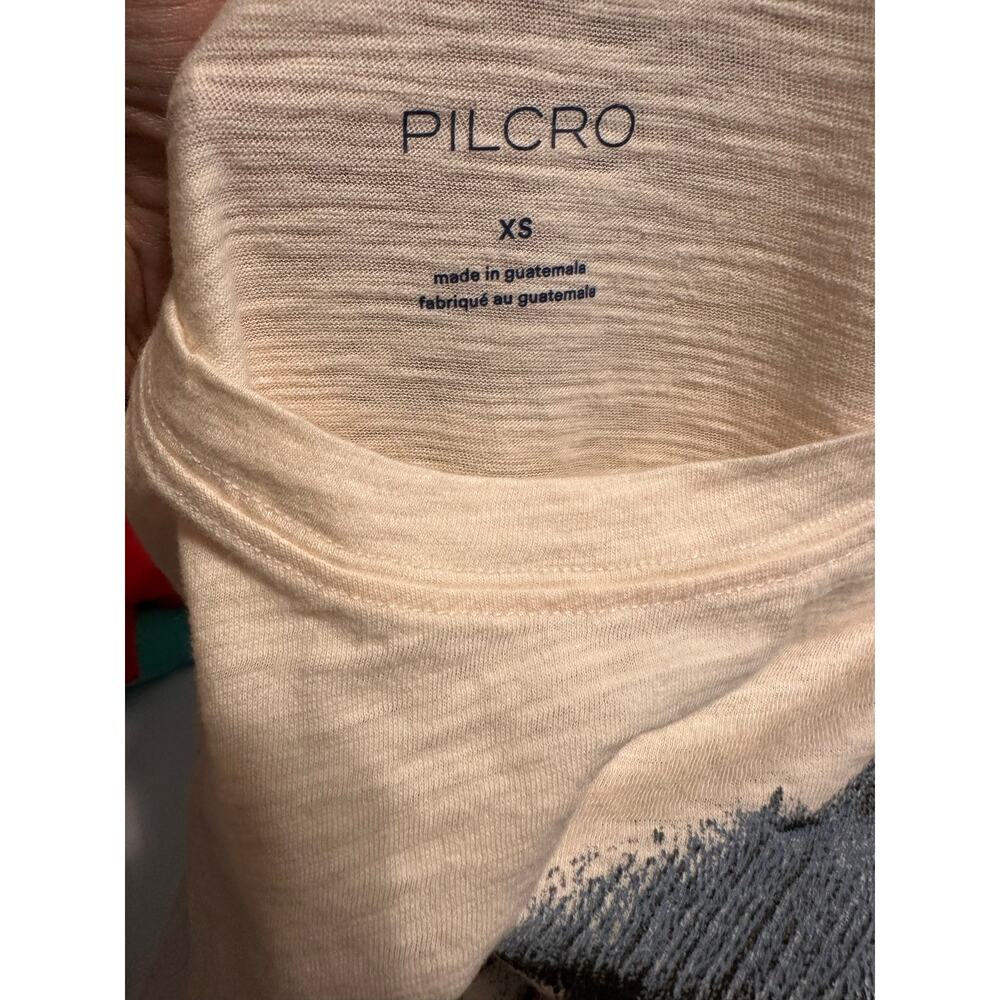 NWT Pilcro x Anthropologie Bennie Short-Sleeve Cat Scarf Toboggan Icon Tee Sz XS - Picture 7 of 7